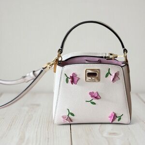 Kate Spade Floral Applique Mini Top Handle Bag